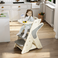 M&Ms - Multi Functional Growing Up Dining Chair,A High Chair Suitable For Eating And Feeding,Adjustable Height Toddler Tower,Use Five-Point Seat Belts And A Movable Large Dinner Plate.