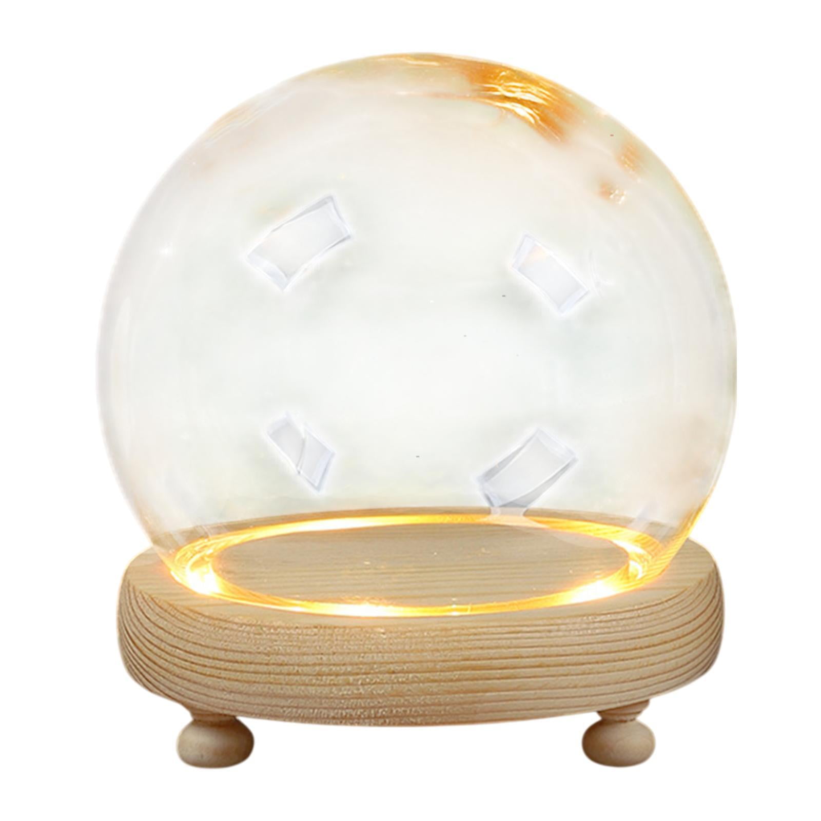 Bothyi - Mostrar Cúpula Con Base De Madera Para Cubierta De Accesorios De Accesorios De Accesorios De Micro Paisajismo De 10 Cm