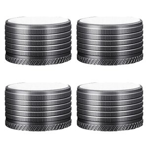 Bothyi - 4 Elevadores De Muebles Ajustables Antideslizantes De Metal Para Gabinete, Sofá, Sofá, Color Gris