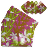 Mallorca - Set 4 Individuales Más 4 Posavasos Floral 8 Piezas