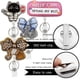 thumbnail image 2 of Carrete retráctil para insignias HoaOo Cute con clip y llavero (4 unidades), 2 of 7