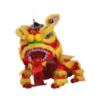 Magideal - Toy De Marioneta De Marioneta China, Títere De Baile De León Hand Hand, Portátil, 2025 Artesanía, Regalo De Año Nuevo Chino, Fiesta De Primavera De Pr