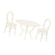 thumbnail image 5 of Juego De 3 Sillas Y Mesa De Café En Miniatura Para Casa De Muñecas, Escala 1/12, Para Accesorios Fotográficos De Casa De Muñecas, Color Blanco, 5 of 5