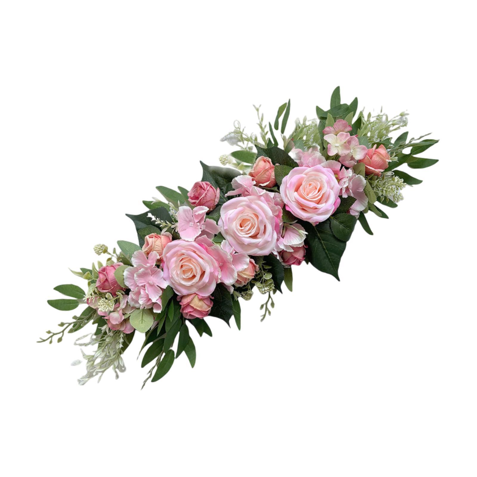 Bothyi - Regalos De Flores De Arco De Boda Artificial Para La Pared De La Despedida De Soltera Ceremonía De Boda Oscuro Rosa Oscuro