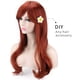 thumbnail image 3 of Peluca AKstore para mujer, resistente al calor, 70 cm de largo, cabello castaño rizado, 3 of 7