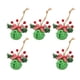 thumbnail image 3 of 5x Campanas De Navidad Multiusos Con Estrella Recortada Para Guirnalda De Ventana Navidad Verde 4cm, 3 of 5