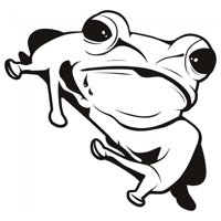 Rienda Libre Graphics - Decomural Frog Amphibian Animals Ws-17753