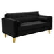 thumbnail image 2 of Sofa Retro 3c Felpa 01 Negro, 2 of 6