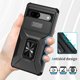 thumbnail image 2 of Funda Armada para Google Pixel 7A con Tapa Deslizante y Soporte Magnético Giratorio Negro, 2 of 5