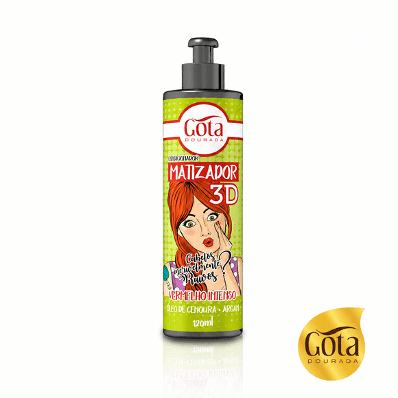 Acondicionador Matizador 3D Rojo Intenso 120 ml