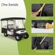 thumbnail image 5 of Cubierta impermeable negra para carrito de golf de 4 pasajeros SHANTRA, 5 of 8