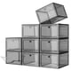 thumbnail image 1 of Organizador De Cajas Para Zapatos Con 7 Códigos Tamaño Grande Transparente Negro Paquete De 9, 1 of 8