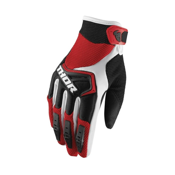 Guantes Para Ciclismo Largos Thor Rojo/blanco L