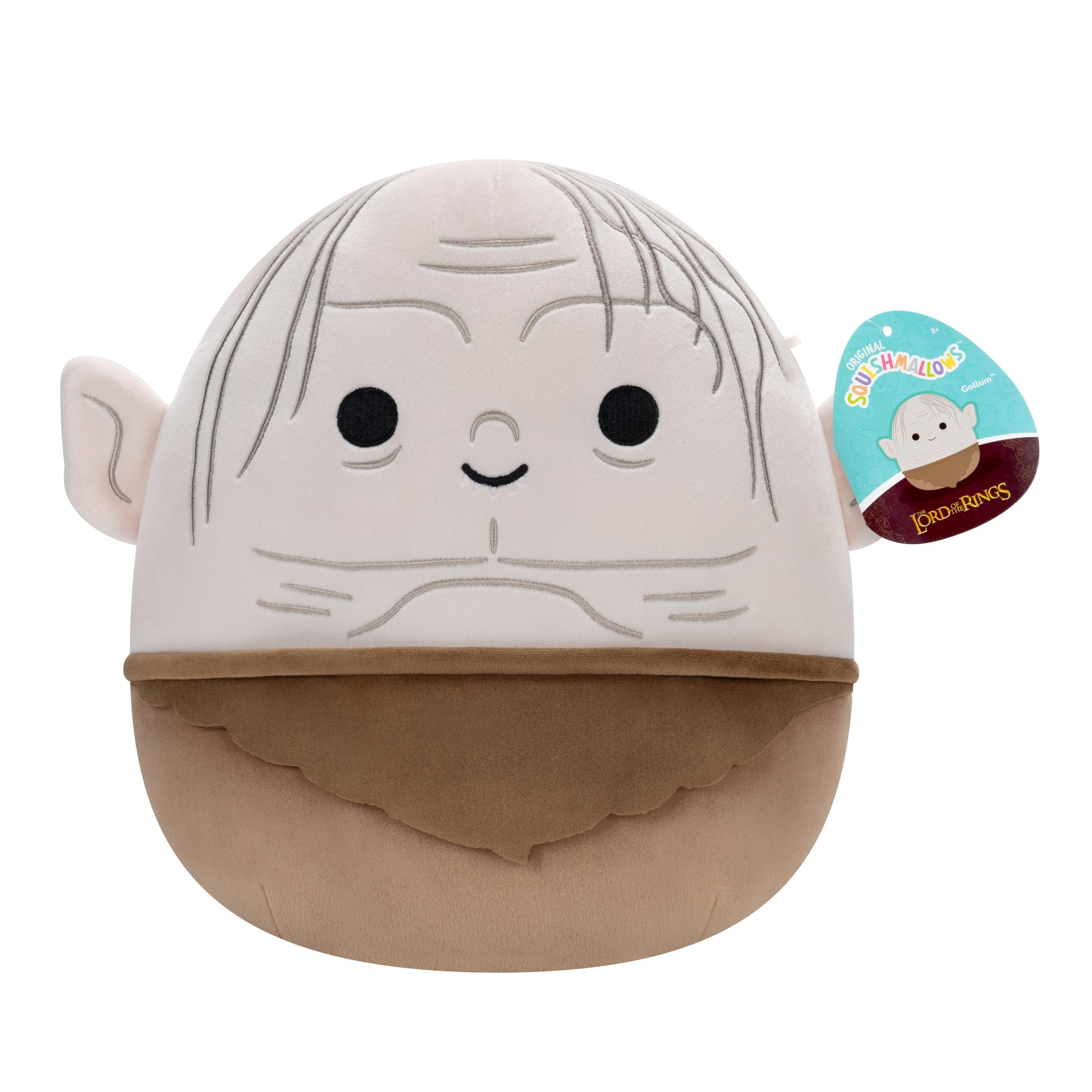 Peluche De Gollum De 25 Cm De Squishmallows Original ""El Señor De Los Anillos"" - Peluche Oficial Ultrasuave De Jazwares (Tamaño Mediano)