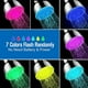 thumbnail image 2 of 1pc Shower Head With Lights, High Pressure Led Shower Head, 7 Color Changing Rainfall LED Fixed ShowerHead For Bathroom, Luxury Chrome Flow Rain ShowerHead Angle-adjustable For Kids Adult, 2 of 2