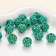 thumbnail image 1 of suxuMhao Cuentas de Resina Multicolor con Pedrería Al por Mayor Cuentas Redondas con Pavé 10mmx12mm Cuentas para Pulsera para Hacer Joyería Manualidades Cuentas de Bola de Discoteca 50 Piezas, 1 of 2