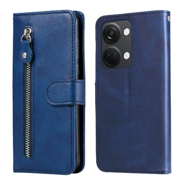 Funda con Cremallera para OnePlus Nord 3, Carcasa Cartera de Cuero PU con Soporte y Tarjetero