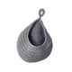 thumbnail image 2 of Cesta Colgante De Pared Con Forma De Gota, Tejida A Mano, Para Cocina, Barra, Verduras, 28 X 35 Cm, Color Gris, 2 of 5