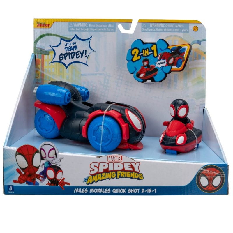 Vehículo Spidey Veh Miles Morales 2 En 1.