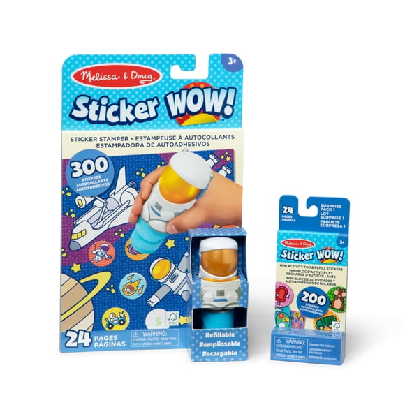 Pegatina ¡Guau! ™ Paquete de astronautas Melissa y Doug con 500 pegatinas