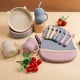 thumbnail image 2 of Baby Feeding Set Silicone Feeding Set Shallow Tray Kitten Design Baby Silicone Tableware, Toddler Eating Utensils, With Suction Cup, Shallow Tray Bib Soft Spoon Fork Cup, Tough Tableware Set, Edible G, 2 of 5