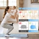 thumbnail image 4 of Thigh Trainer COFOF de resistencia ajustable para mujer, negro y gris, 4 of 7