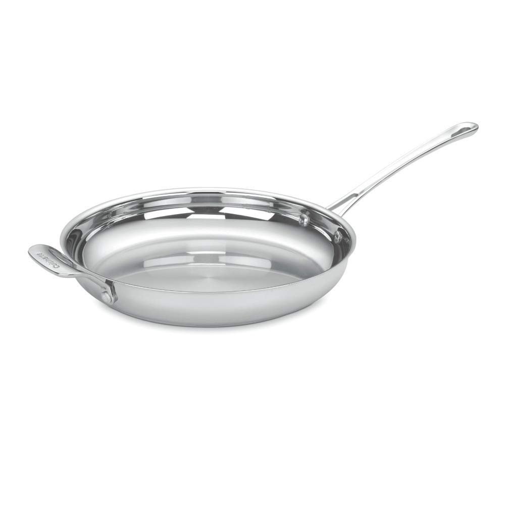 Sartén Cuisinart Contour De Acero Inoxidable De 30 Cm Con Asa Auxiliar
