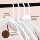 thumbnail image 2 of Juego de 16 fundas de hombro Handy Laundry de vinilo transparente, 2 of 6