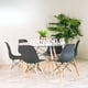 thumbnail image 1 of Comedor Mesa Redonda Elida 120cm + 6 Sillas Eames Negra negro, 1 of 3