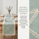 thumbnail image 4 of REGALWOVEN Camino de Mesa para Decoración de Cocina Cumpleaños, Camino de Mesa con Borlas para Decoración de Mesa de Cocina y Comedor Verde 13x78.7 pulgadas, 4 of 6