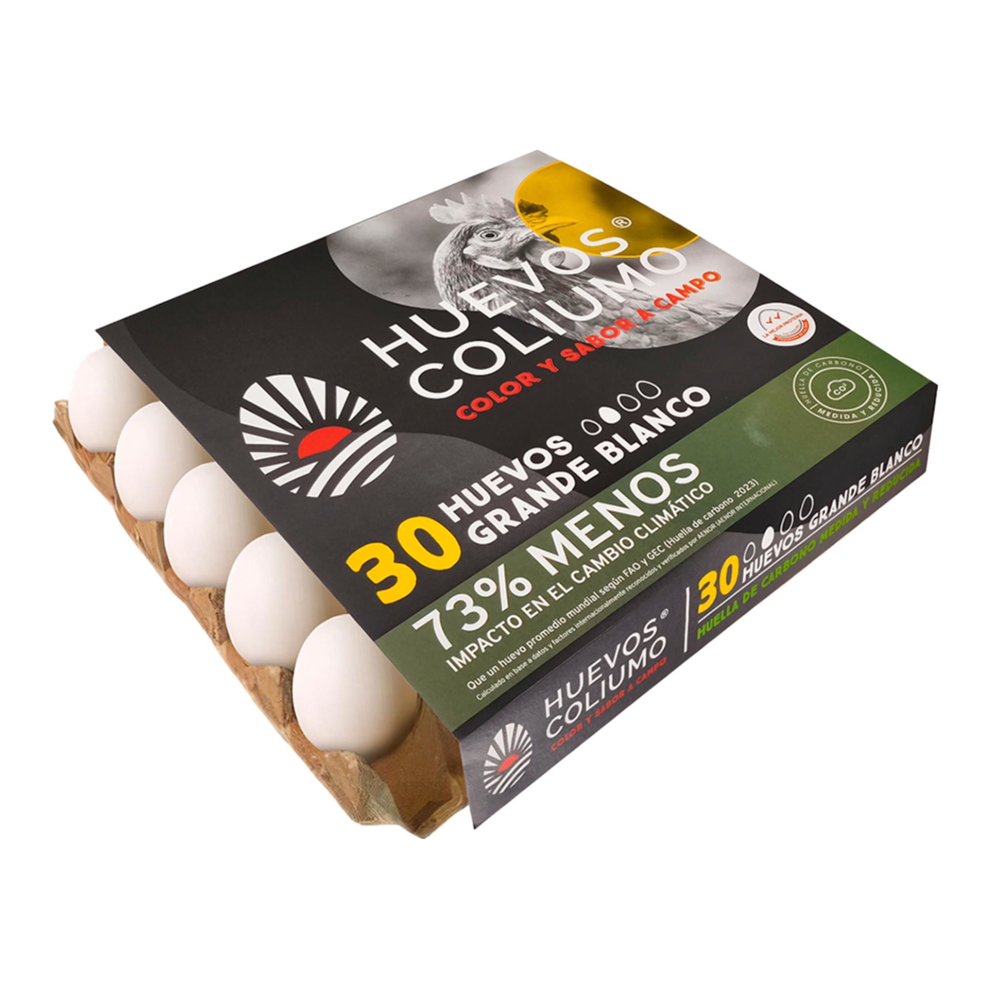 Huevos Premium Grande Blanco 30 Un Coliumo