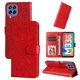 thumbnail image 3 of Funda tipo cartera FOXDOCK para Samsung Galaxy M33 5G , diseño girasol en relieve, cuero PU, cierre magnético, soporte y tarjetero, 3 of 5