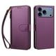 thumbnail image 3 of Funda con Billetera para [iPhone 18 Pro Max] con Bolsillo Zipper y Tarjetero Violeta, 3 of 6