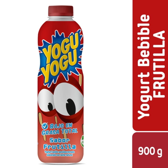 Yoghurt Batido Frutilla Botella, 900 g