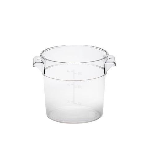 Gastroplast - Recipiente Policarbonato Redondo 6 Litros Sin Tapa