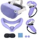 thumbnail image 1 of Juego de fundas de silicona para Quest 2, funda protectora de VR que incluye funda frontal y funda de agarre para controladores, funda para la cara, funda protectora de lentes, 1 of 6