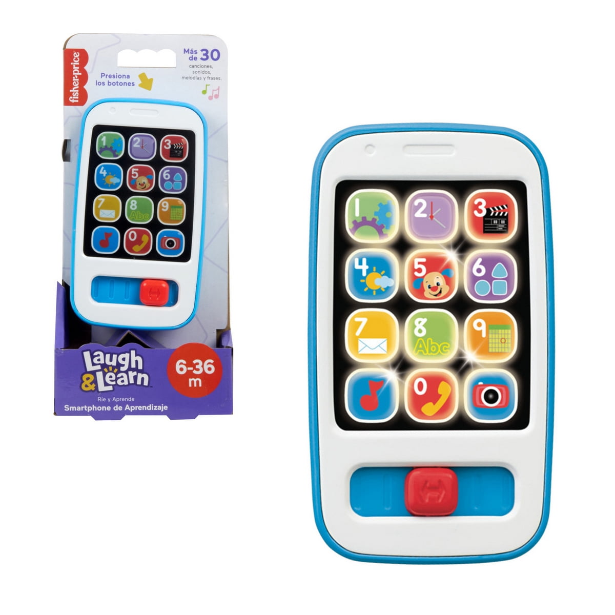 Fisher-price - Juguetes Bebé Smartphone De Aprendizaje Azul
