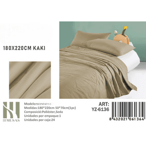 Mundo Shopping - Plumon Color Kaki Plaza Y Media Medidas 180X220Cm