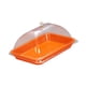 thumbnail image 2 of Elegante Tapa Para Plato De Servir, Para Uso En Exteriores E Interiores, Color Naranja, 2 of 5