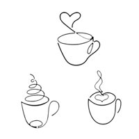 Bothyi - 3 Tazas De Café Para Decoración De Pared, Regalo Versátil Para Fiestas De Inauguración De La Casa.