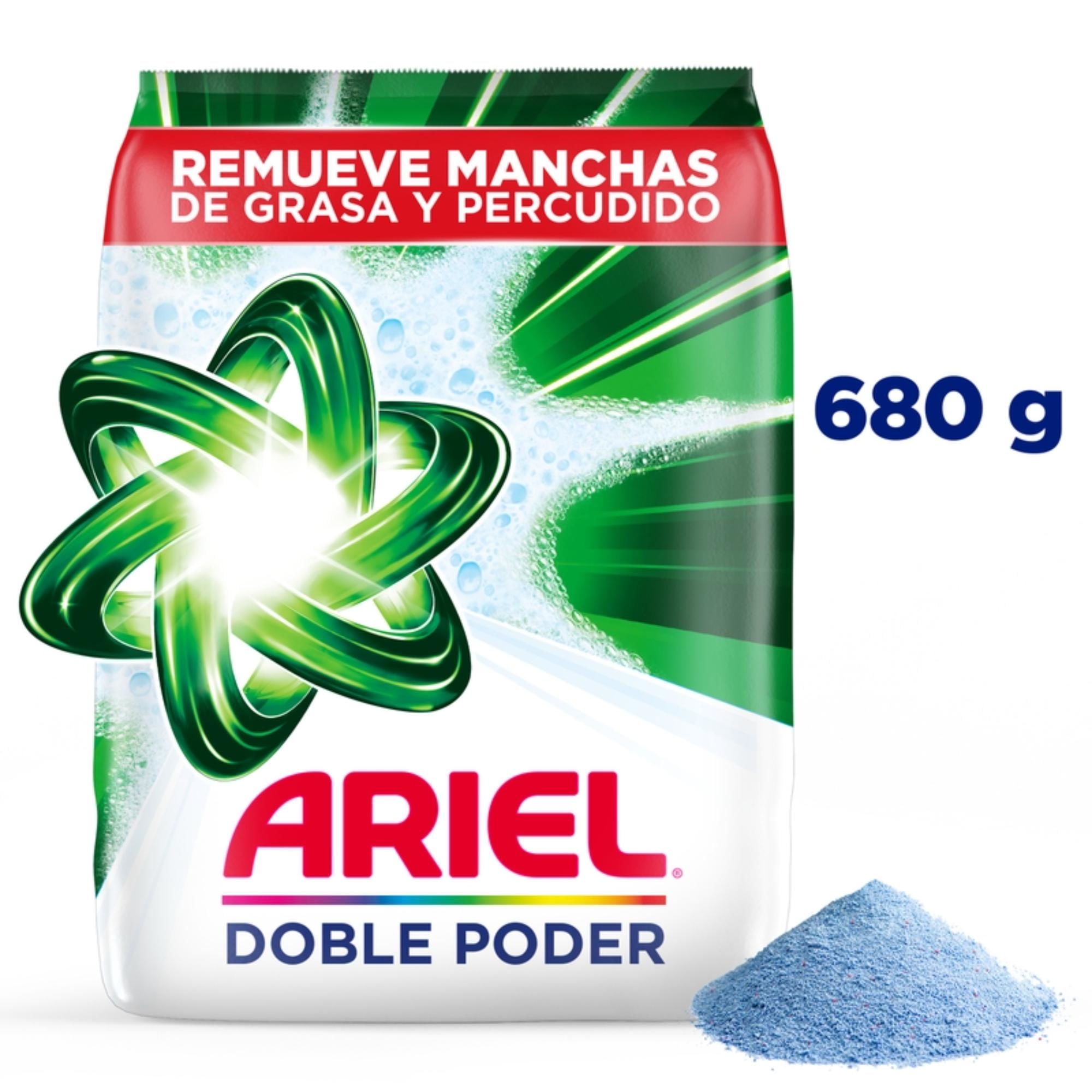 Detergente En Polvo Doble Poder 680g 680 g Ariel
