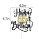 thumbnail image 3 of Decoración para tarta Ruscalin de feliz 55 cumpleaños, 55 decoraciones para tartas de fiesta de cump, 3 of 7