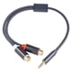 thumbnail image 4 of Cable De Audio Estéreo De 30 Cm Con Papel De Aluminio Trenzado Para Altavoces De Teléfonos Inteligentes MP3, 4 of 5