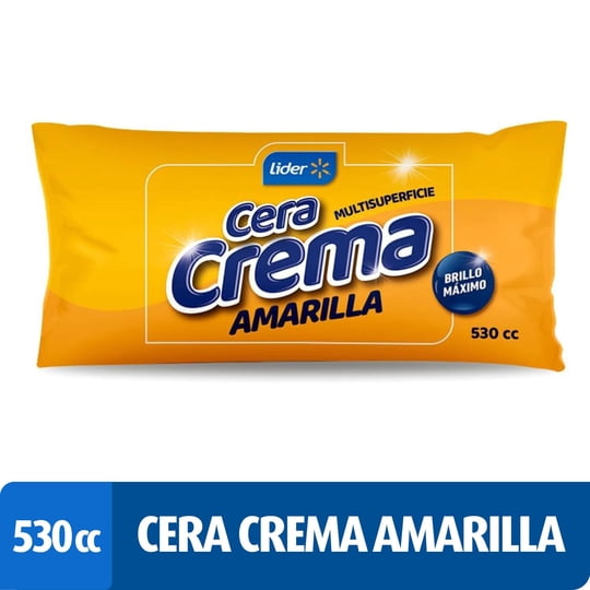 Cera Crema Amarilla Bolsa 530 ml Lider