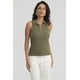 thumbnail image 1 of Polera Mujer Rib Medio Cierre Verde Musgo, 1 of 8