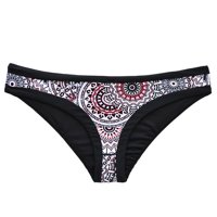 Samia - Bikini Calzón Clásico Estampado Negro M