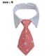 thumbnail image 2 of Piezas Pajarita ajustable para mascota a cuadros negra y roja para mascota, esmoquin formal, corbata de disfraz, collar para cachorro, 2 of 5