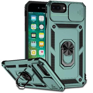 Estuche Gangxun Para Iphone 7 Plus/8 Plus, Soporte Giratorio 360°, Estilo Mecánico Y Magnético