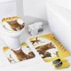 thumbnail image 4 of Mufasa-theme 4-Piece Shower Curtain Set with Rugs, Waterproof Bathroom Decor Set Includes Bath Mat, U-Shaped Rug, Toilet Lid Cover and Curtain with Hooks, 4 of 6