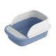 thumbnail image 3 of Caja De Arena Para Gatos, Inodoro, Portátil, Gran Espacio, Antisalpicaduras, Bandeja Semicerrada, Azul, 45 Cm X 30 Cm X 18 Cm, 3 of 5